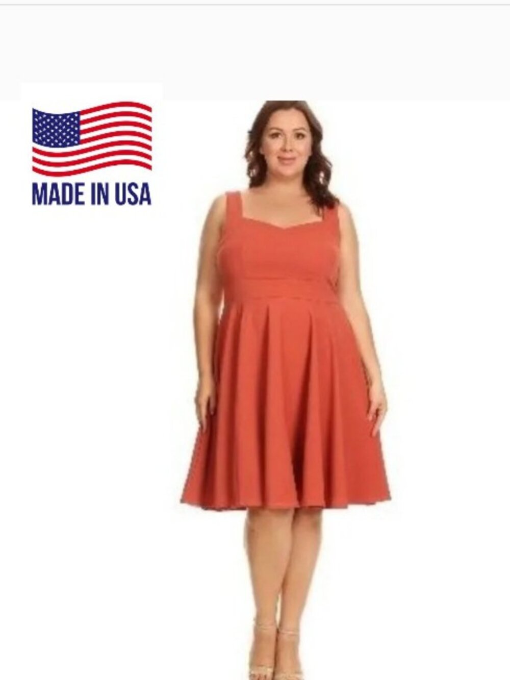 Women dress plus size sleeveless 2X